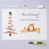 Vrolijk kerstfeest! tissuepapier (Craft)