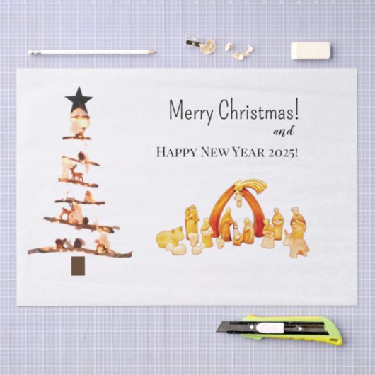 Vrolijk kerstfeest! tissuepapier (Craft)