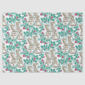 "Vrolijk kerstfeest" Tissuepapier (Voorkant)