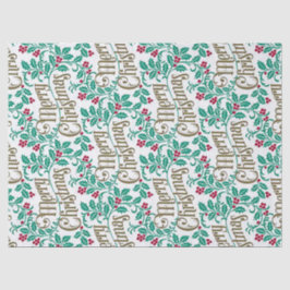 "Vrolijk kerstfeest" Tissuepapier