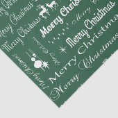 Vrolijk kerstfeest tissuepapier (Detail)