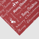 Vrolijk kerstfeest tissuepapier (Detail)