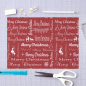 Vrolijk kerstfeest tissuepapier (Craft)