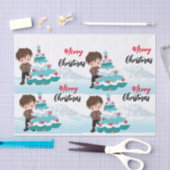 Vrolijk kerstfeest tissuepapier (Craft)