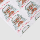 Vrolijk kerstfeest tissuepapier (Detail)