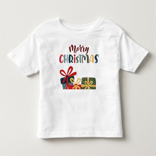 Vrolijk kerstfeest Toddler T-shirt (Voorkant)