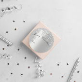 Vrolijk kerstfeest tot Feestdagen Vonk maakt grijs Ronde Sticker