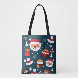 Vrolijk kerstfeest tote bag
