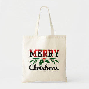 Vrolijk kerstfeest tote bag