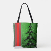 Vrolijk kerstfeest tote bag (Achterkant)