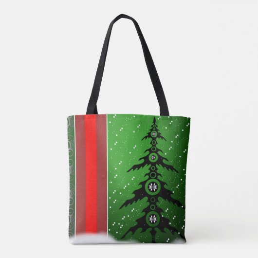 Vrolijk kerstfeest tote bag (Achterkant)