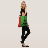 Vrolijk kerstfeest tote bag (Op model)