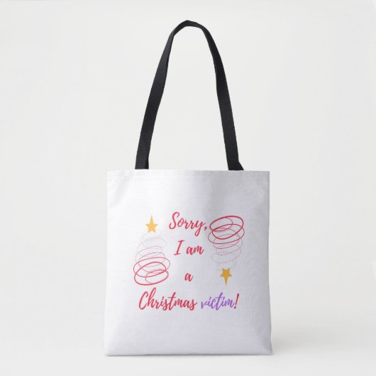 Vrolijk kerstfeest tote bag (Voorkant)