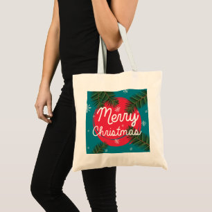Vrolijk kerstfeest tote bag