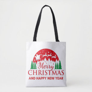Vrolijk kerstfeest tote bag
