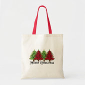 Vrolijk kerstfeest tote bag (Voorkant)