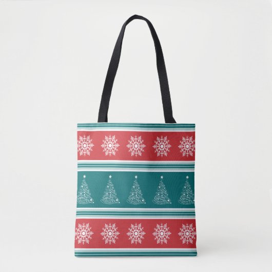 Vrolijk kerstfeest tote bag (Voorkant)