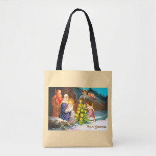 Vrolijk kerstfeest tote bag