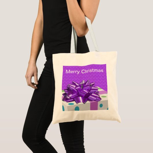 Vrolijk kerstfeest tote bag (Voorkant (product))