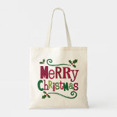 Vrolijk kerstfeest tote bag