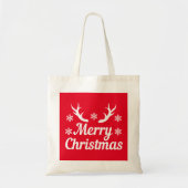 Vrolijk kerstfeest tote bag (Voorkant)