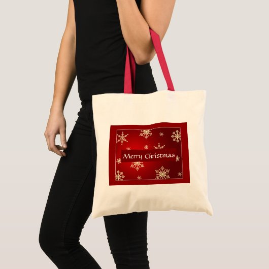 Vrolijk kerstfeest  tote bag (Voorkant (product))