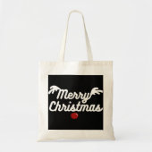 Vrolijk kerstfeest tote bag (Voorkant)