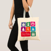 Vrolijk kerstfeest tote bag (Voorkant (product))