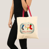 Vrolijk kerstfeest tote bag (Voorkant (product))