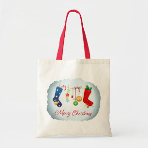 Vrolijk kerstfeest tote bag