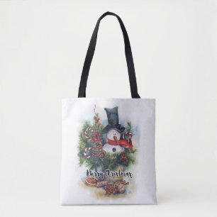 Vrolijk kerstfeest tote bag