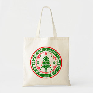 Vrolijk kerstfeest tote bag