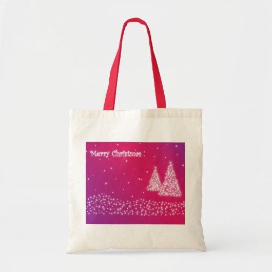 Vrolijk kerstfeest tote bag (Voorkant)