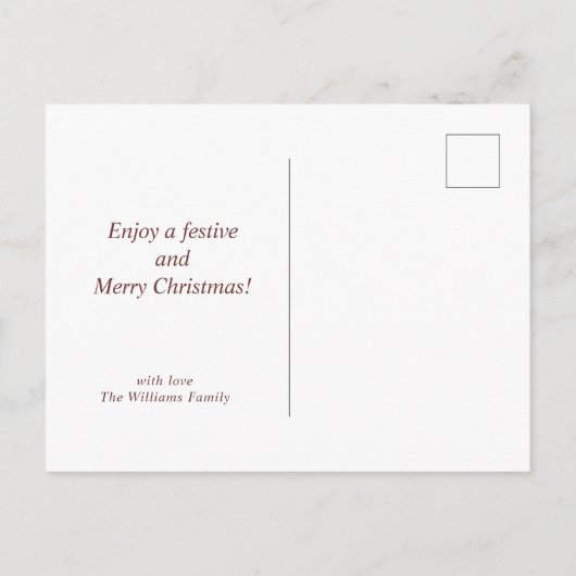  vrolijk kerstfeest traditioneel Briefkaart (Achterkant)