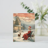  vrolijk kerstfeest traditioneel Briefkaart (Staand voorkant)