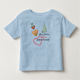 Vrolijk Kerstfeest Trendy Minimalistisch T-shirt