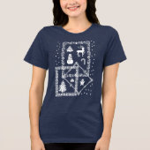 Vrolijk kerstfeest Tri-Blend shirt (Voorkant)