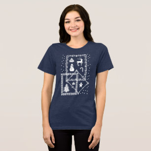 Vrolijk kerstfeest Tri-Blend shirt