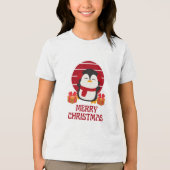 Vrolijk kerstfeest Tri-Blend shirt (Voorkant)