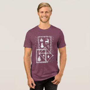 Vrolijk kerstfeest Tri-Blend shirt