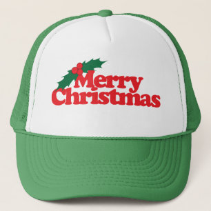 Vrolijk kerstfeest trucker pet