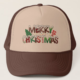 vrolijk kerstfeest trucker pet