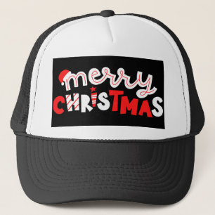 Vrolijk kerstfeest trucker pet