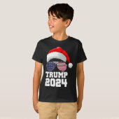 Vrolijk kerstfeest Trump 2024 T-shirt (Voorkant volledig)