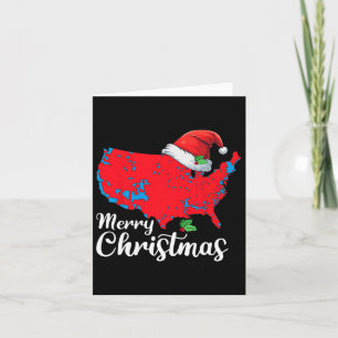 Vrolijk Kerstfeest Trump Patriottische VS Kaart 20