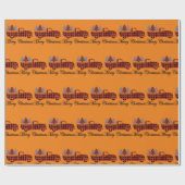 Vrolijk kerstfeest Tuck Cheetah Trees Cadeaupapier (Vlak)