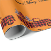 Vrolijk kerstfeest Tuck Cheetah Trees Cadeaupapier (Rol Hoek)