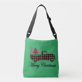 Vrolijk kerstfeest Tuck Cheetah Trees Crossbody Tas