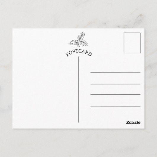 Vrolijk kerstfeest twee liefdevolle vogels briefkaart (Achterkant)