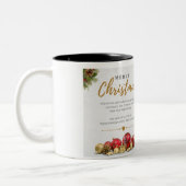 Vrolijk kerstfeest tweekleurige koffiemok (Links)